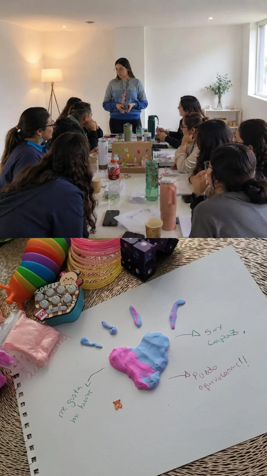 Círculo de mujeres compartiendo herramientas en comunidad
